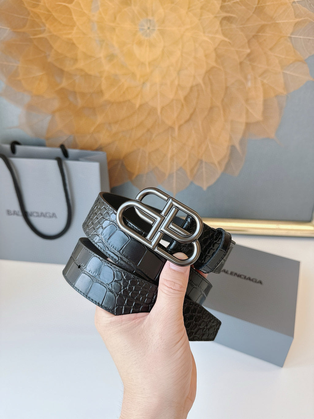 Balenciaga 5703701ROBY1000 Black Designer Belt Edition 3 - detail image 7