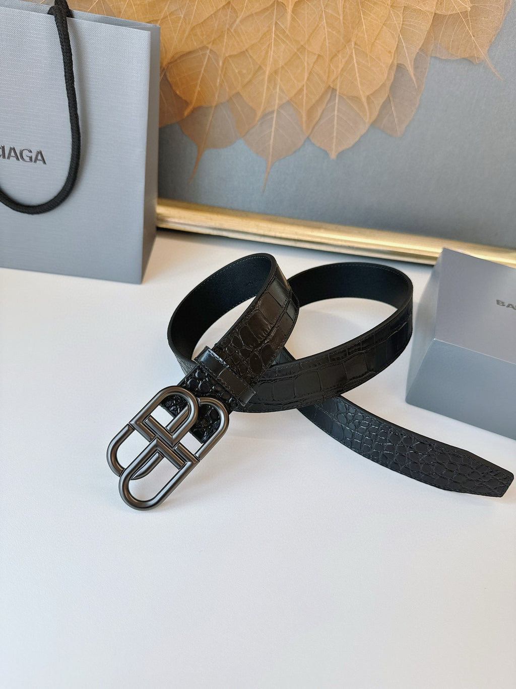 Balenciaga 5703701ROBY1000 Black Designer Belt Edition 3 - detail image 4