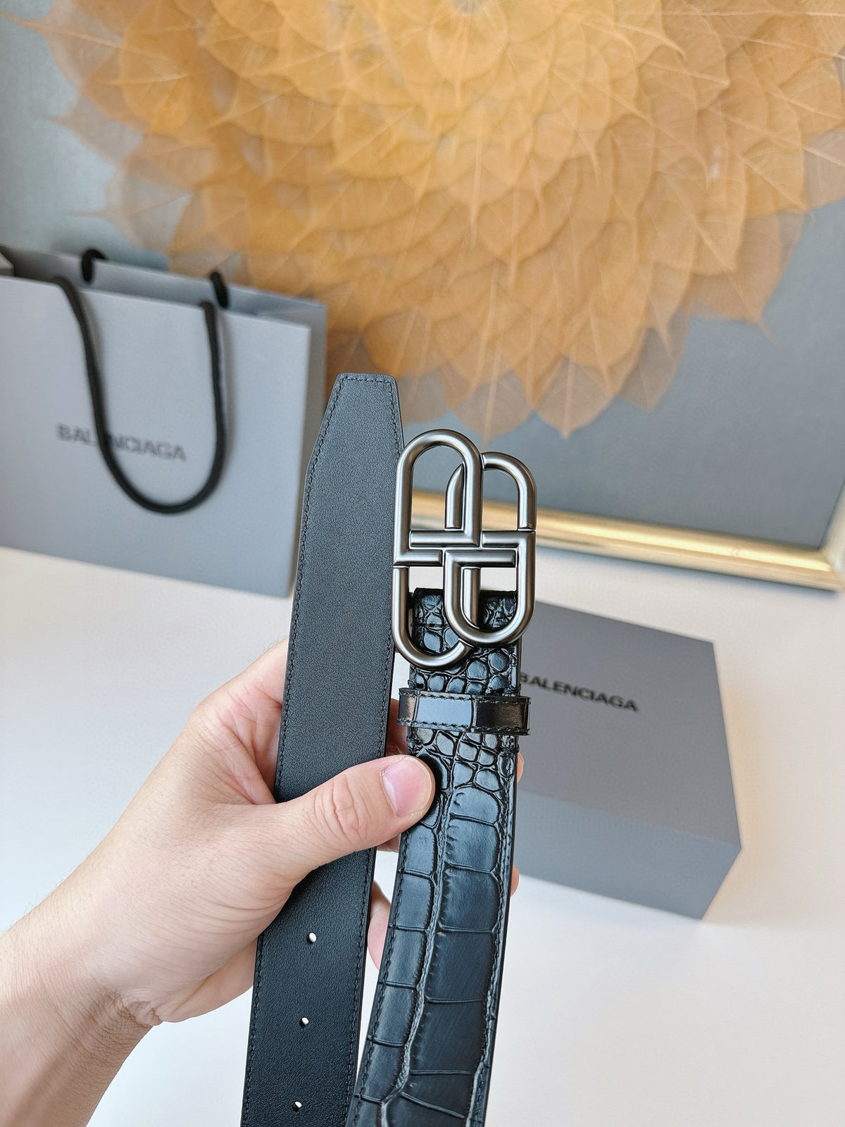 Balenciaga 5703701ROBY1000 Black Designer Belt Edition 3 - detail image 9