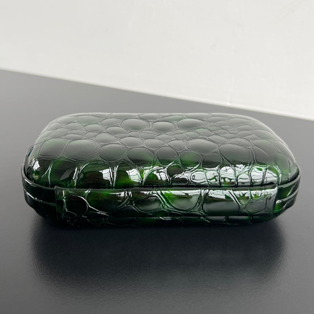 Bottega Veneta 20X12X5 Black & Green Designer Handbag - detail image 3
