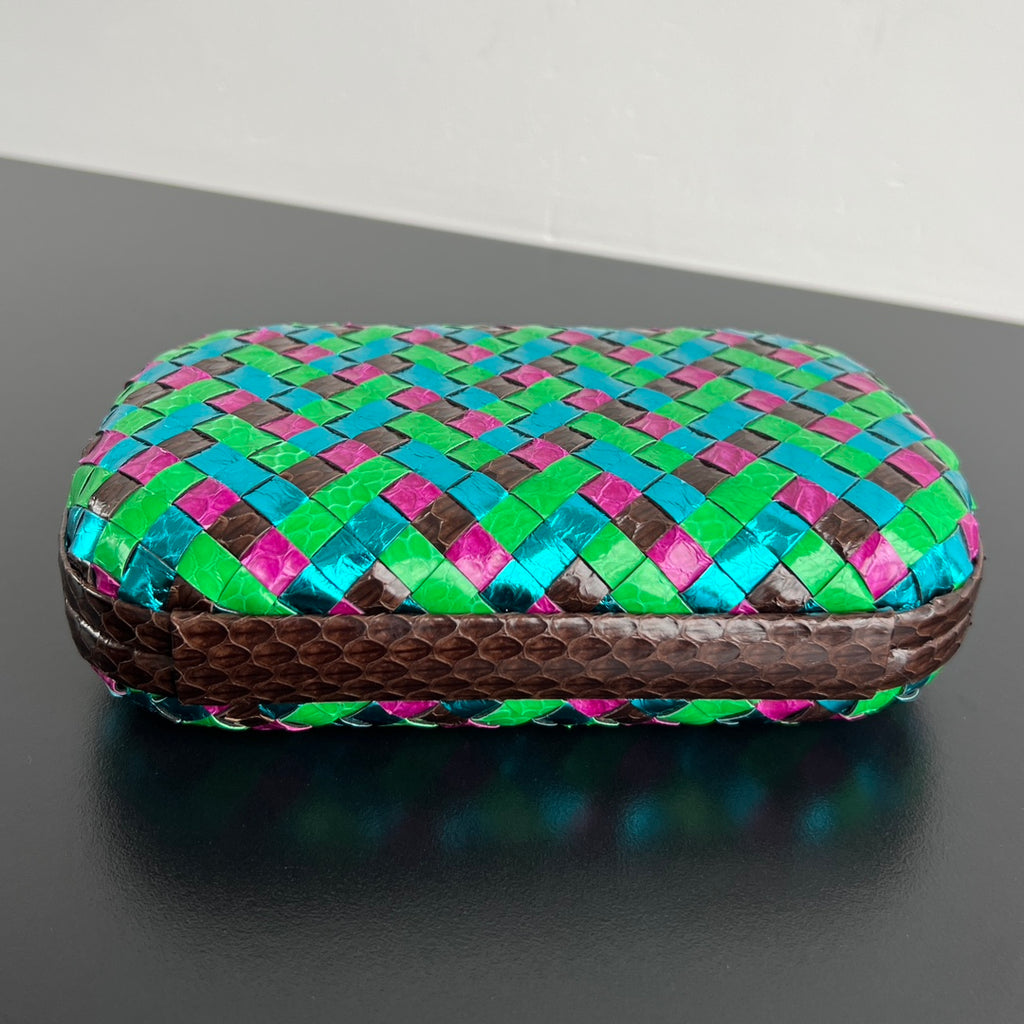Bottega Veneta 20X12X5 Black & Green Designer Handbag Edition 2 - detail image 3