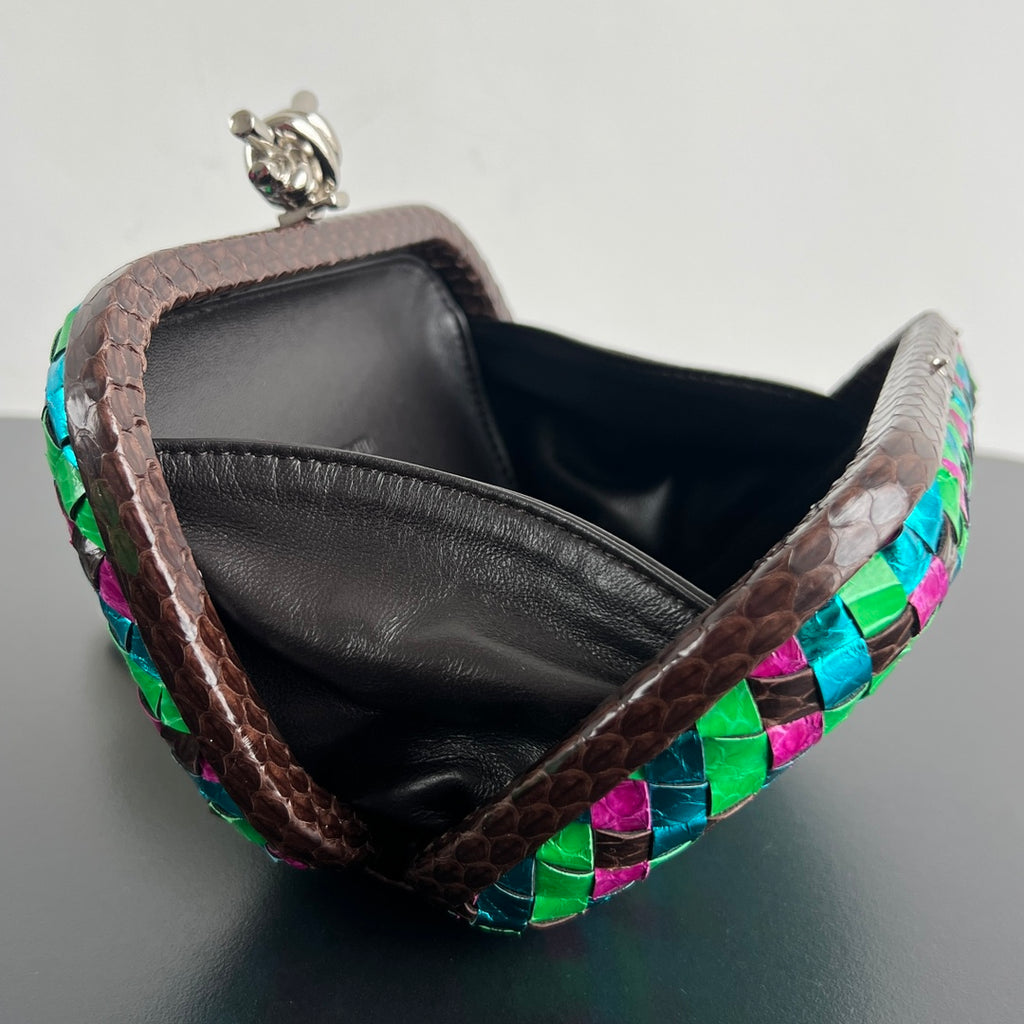 Bottega Veneta 20X12X5 Black & Green Designer Handbag Edition 2 - detail image 8
