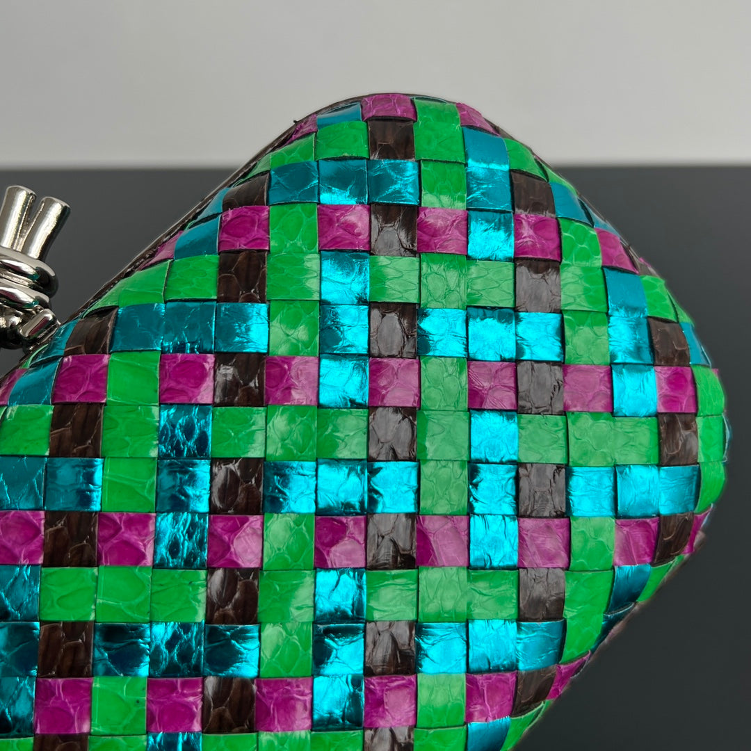 Bottega Veneta 20X12X5 Black & Green Designer Handbag Edition 2 - detail image 6