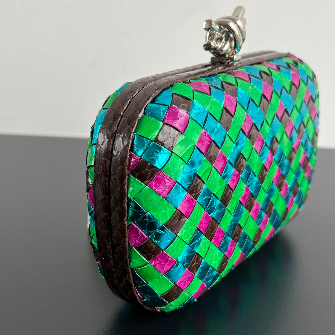 Bottega Veneta 20X12X5 Black & Green Designer Handbag Edition 2 - detail image 2