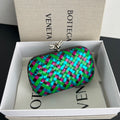 Bottega Veneta Green & Teal Designer Handbag