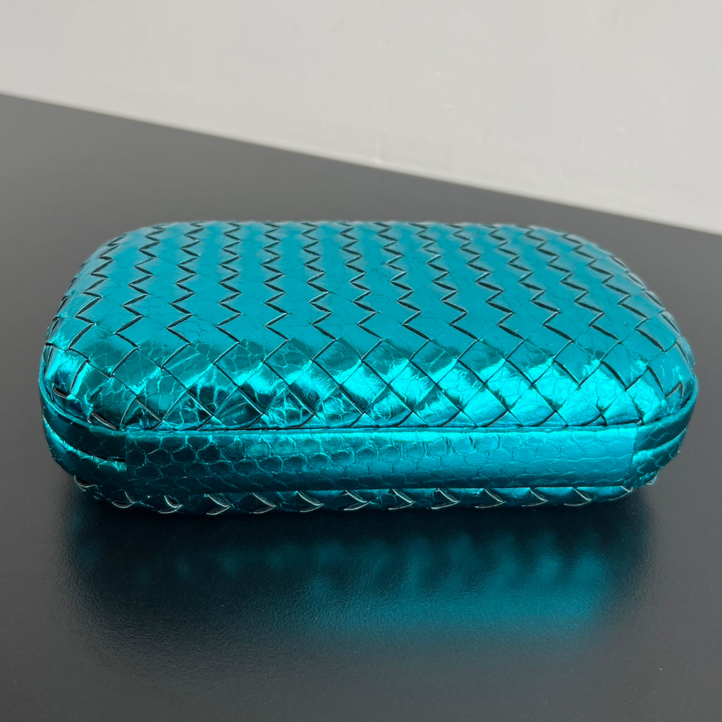 Bottega Veneta 20X12X5 Teal Designer Handbag - detail image 3