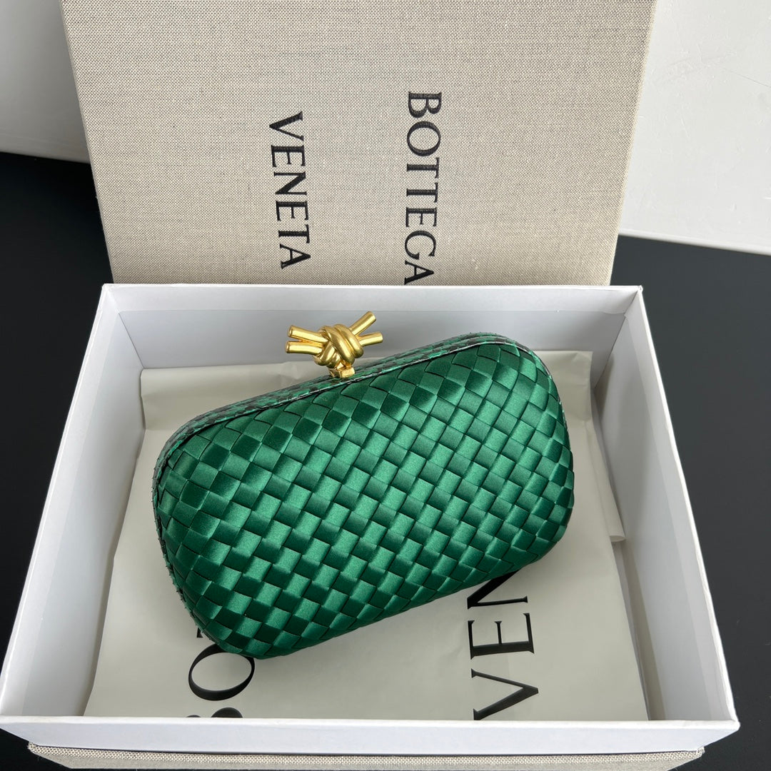 Bottega Veneta Dark Green Designer Handbag