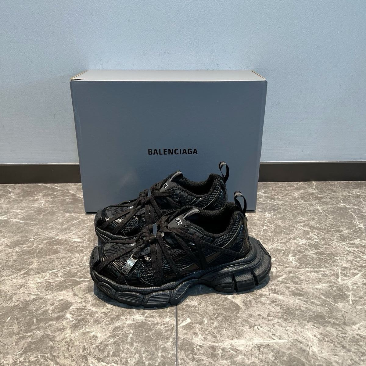 Balenciaga Black & Blue Designer Shoes EU 35-46