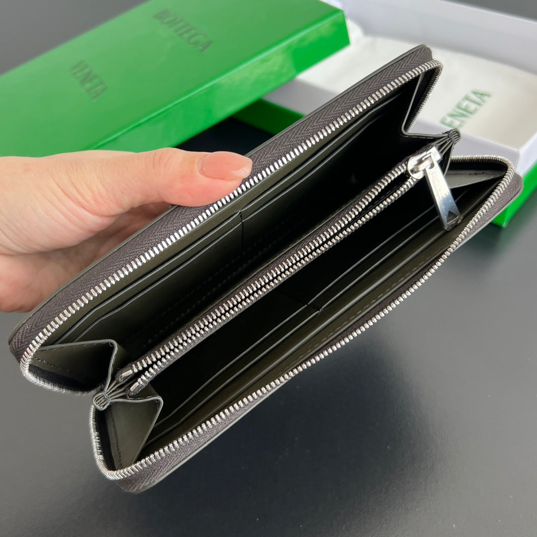 Bottega Veneta 19X10X2 Black & Green Designer Wallet Edition 2 - detail image 5
