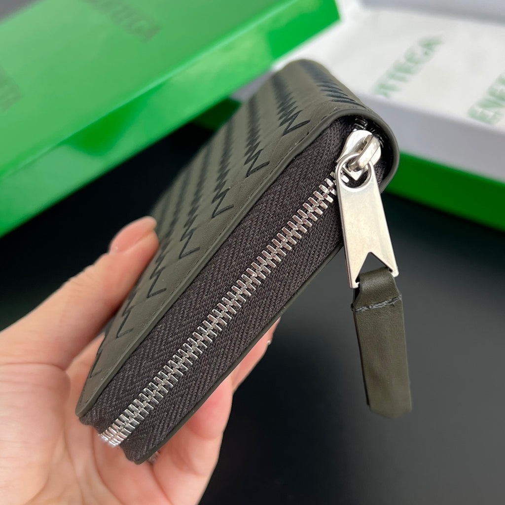Bottega Veneta 19X10X2 Black & Green Designer Wallet Edition 2 - detail image 3