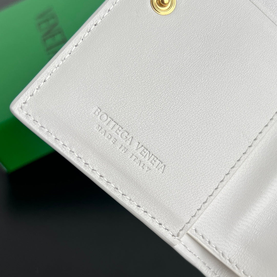 Bottega Veneta White & Red Coin Purse - detail image 8