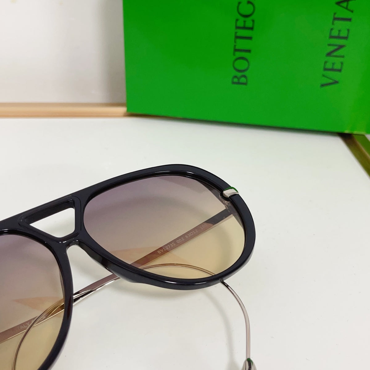 Bottega Veneta BV1273S Green Designer Sunglasses 63-12 mm Edition 3 - detail image 8