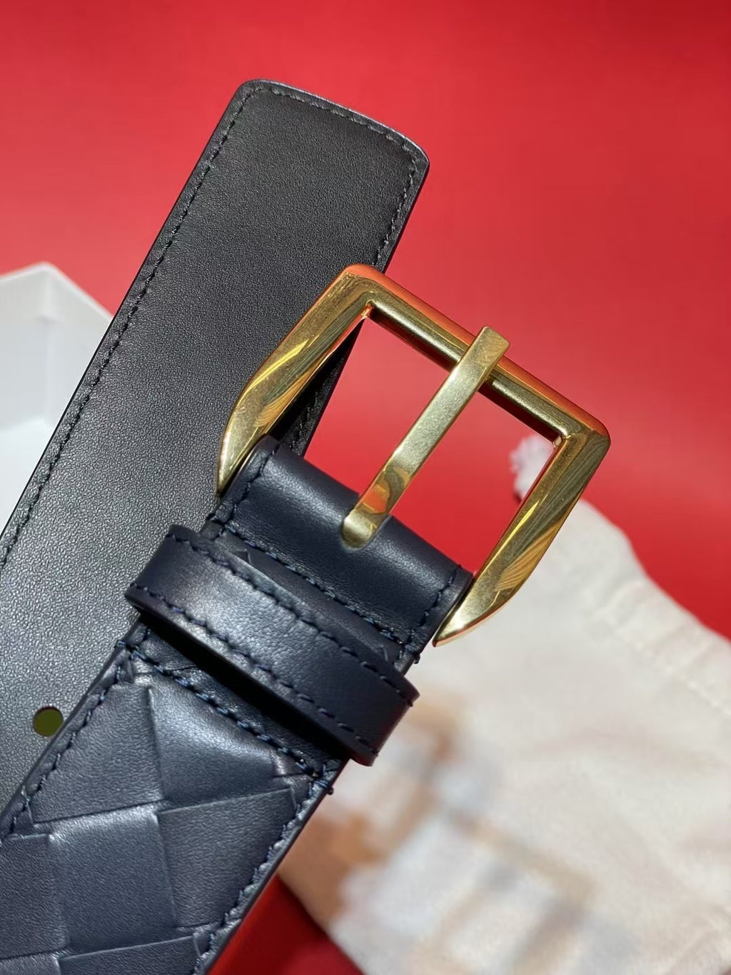 Bottega Veneta 826771V5N211019 Royal Blue & Blue Designer Belt - detail image 6