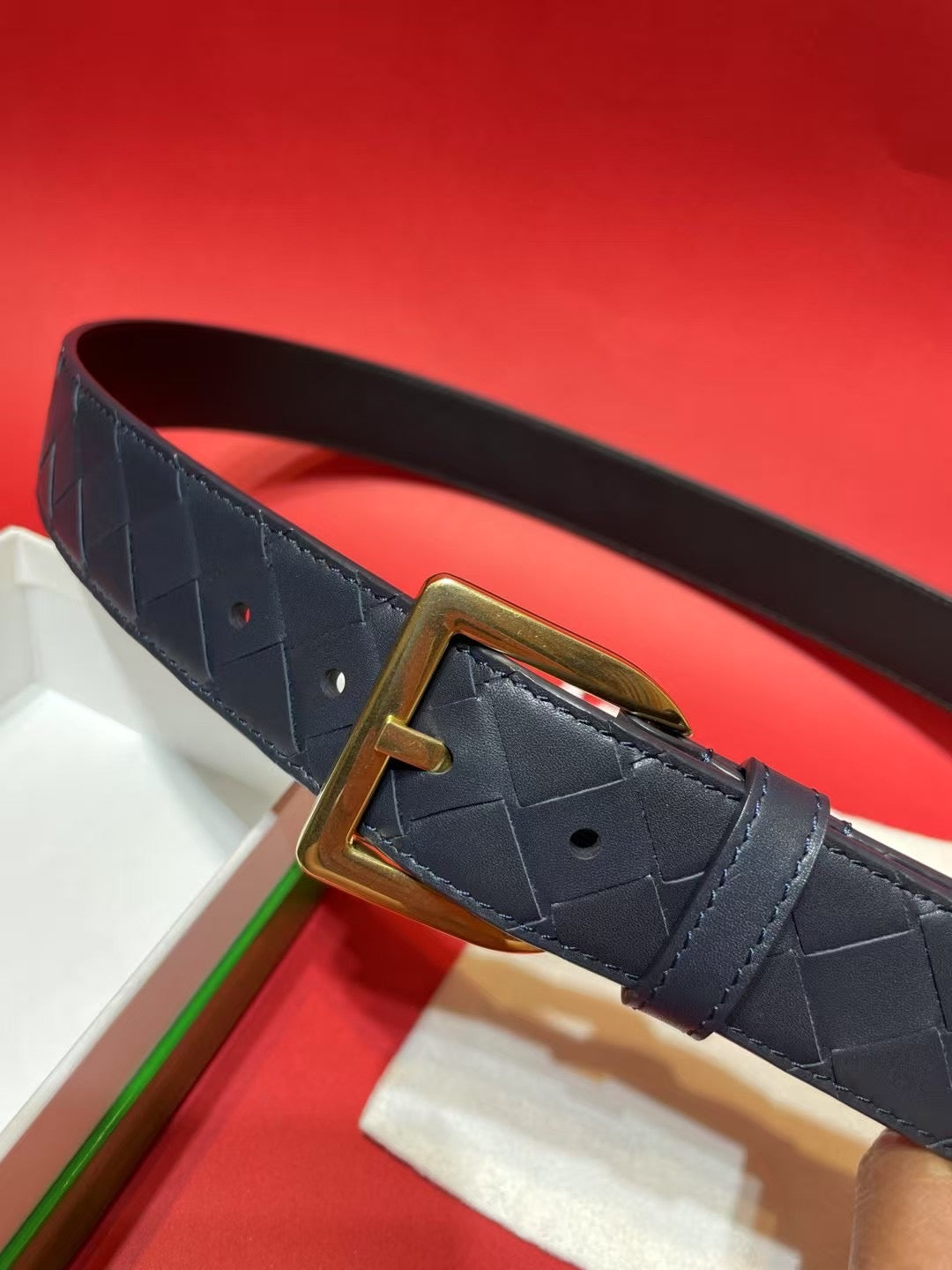 Bottega Veneta 826771V5N211019 Royal Blue & Blue Designer Belt - detail image 3
