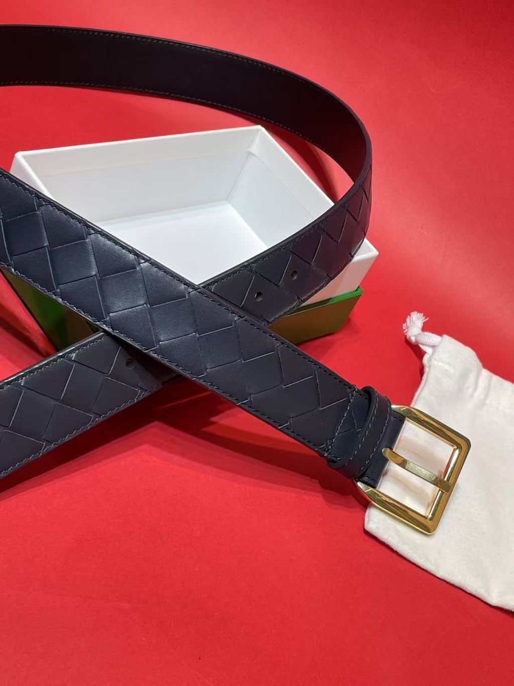 Bottega Veneta 826771V5N211019 Royal Blue & Blue Designer Belt - detail image 4