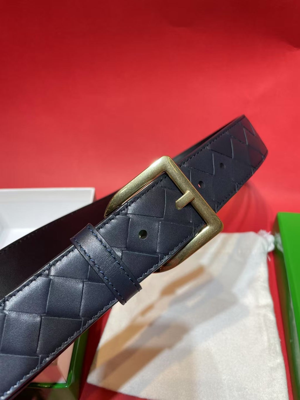Bottega Veneta 826771V5N211019 Royal Blue & Blue Designer Belt - detail image 2