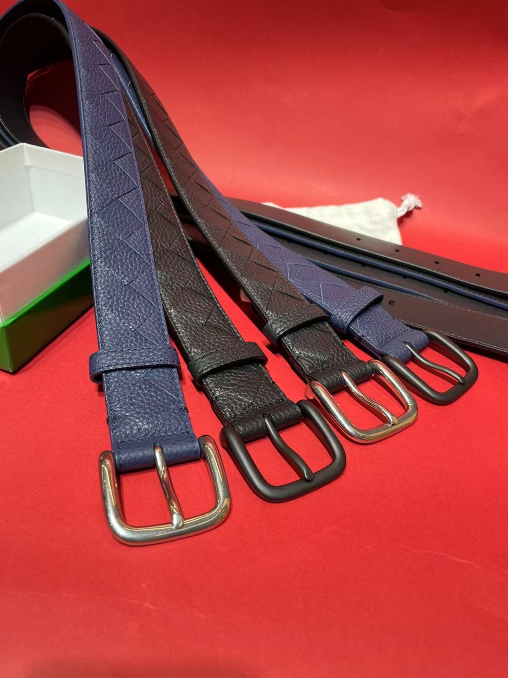 Bottega Veneta Red Designer Belt Edition 3 - detail image 3