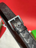 Bottega Veneta 826771V5N211019 Black & Silver Designer Belt