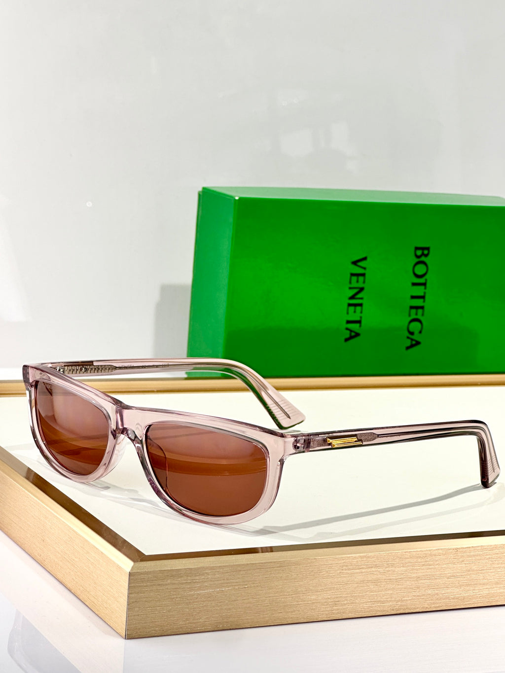 Bottega Veneta BV1327S Green Designer Sunglasses 58-17-125 mm - detail image 2