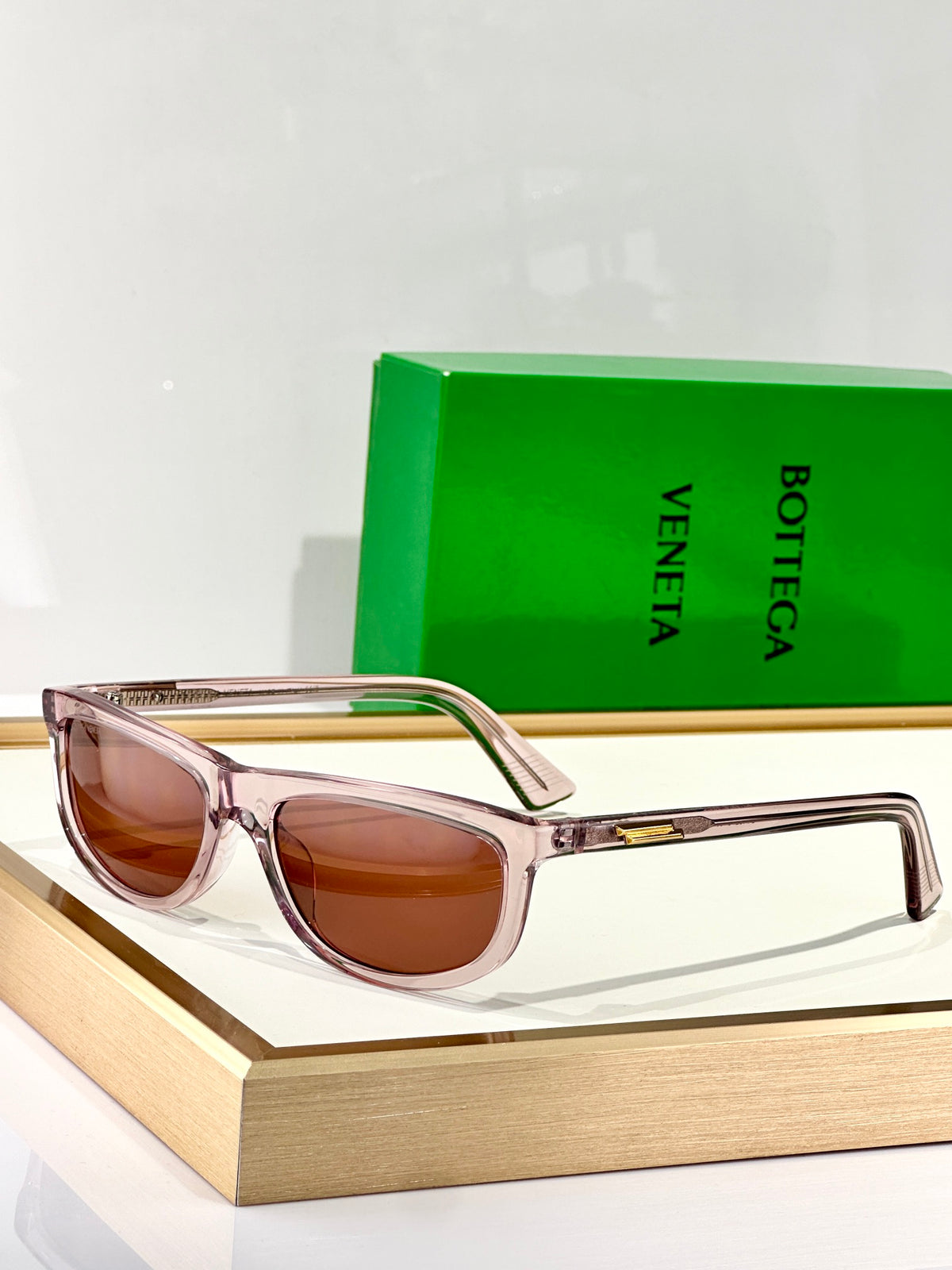 Bottega Veneta BV1327S Green Designer Sunglasses 58-17-125 mm - detail image 2
