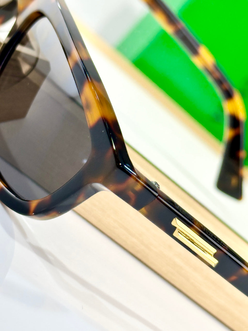 Bottega Veneta BV1327S Green Designer Sunglasses 58-17-125 mm - detail image 8