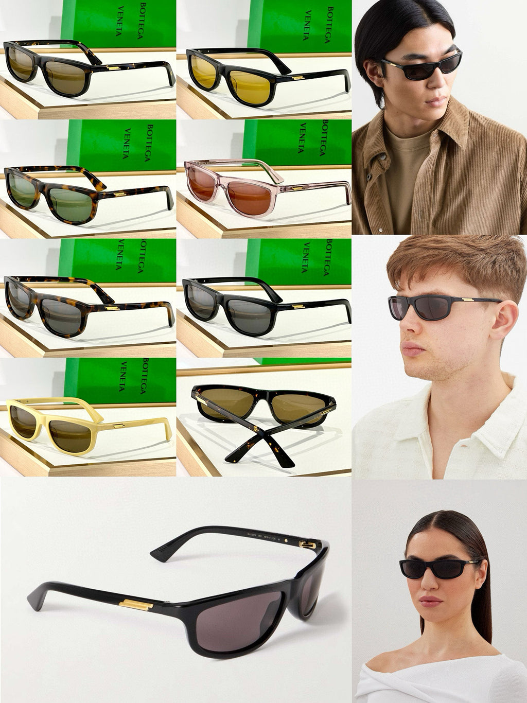 Bottega Veneta BV1327S Green Designer Sunglasses 58-17-125 mm - detail image 9