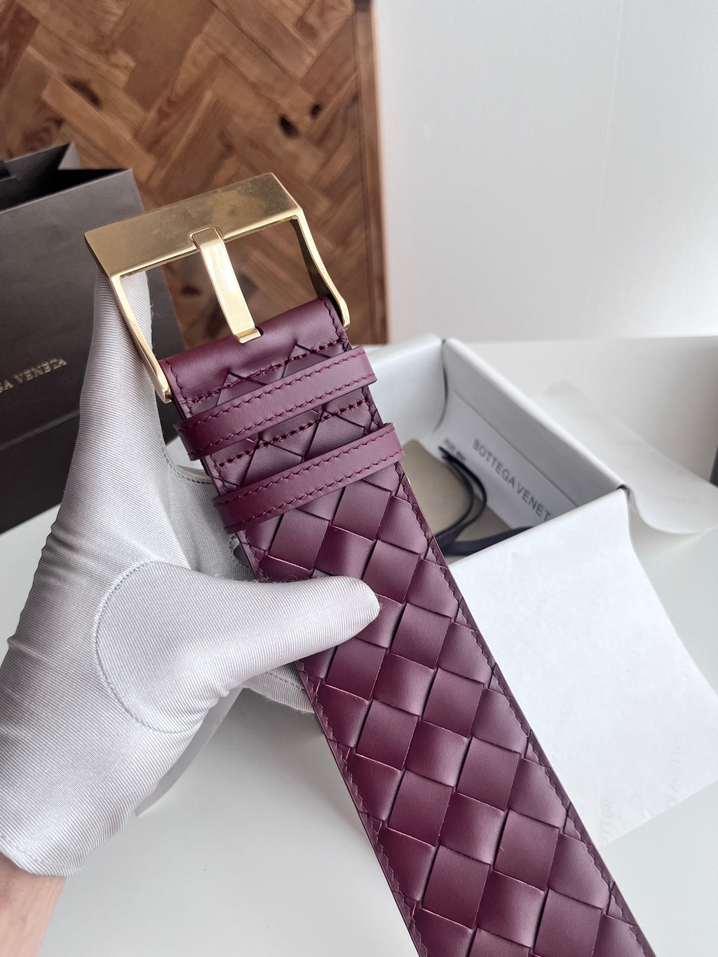 Bottega Veneta 826206V4R442250 Burgundy & Red Designer Watch - detail image 3