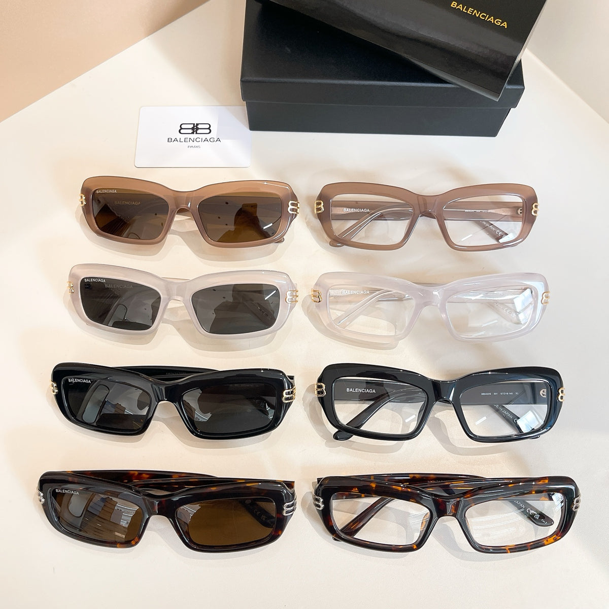 Balenciaga BB0432S Black & Rose Gold Designer Sunglasses 57-18-140 mm - detail image 9