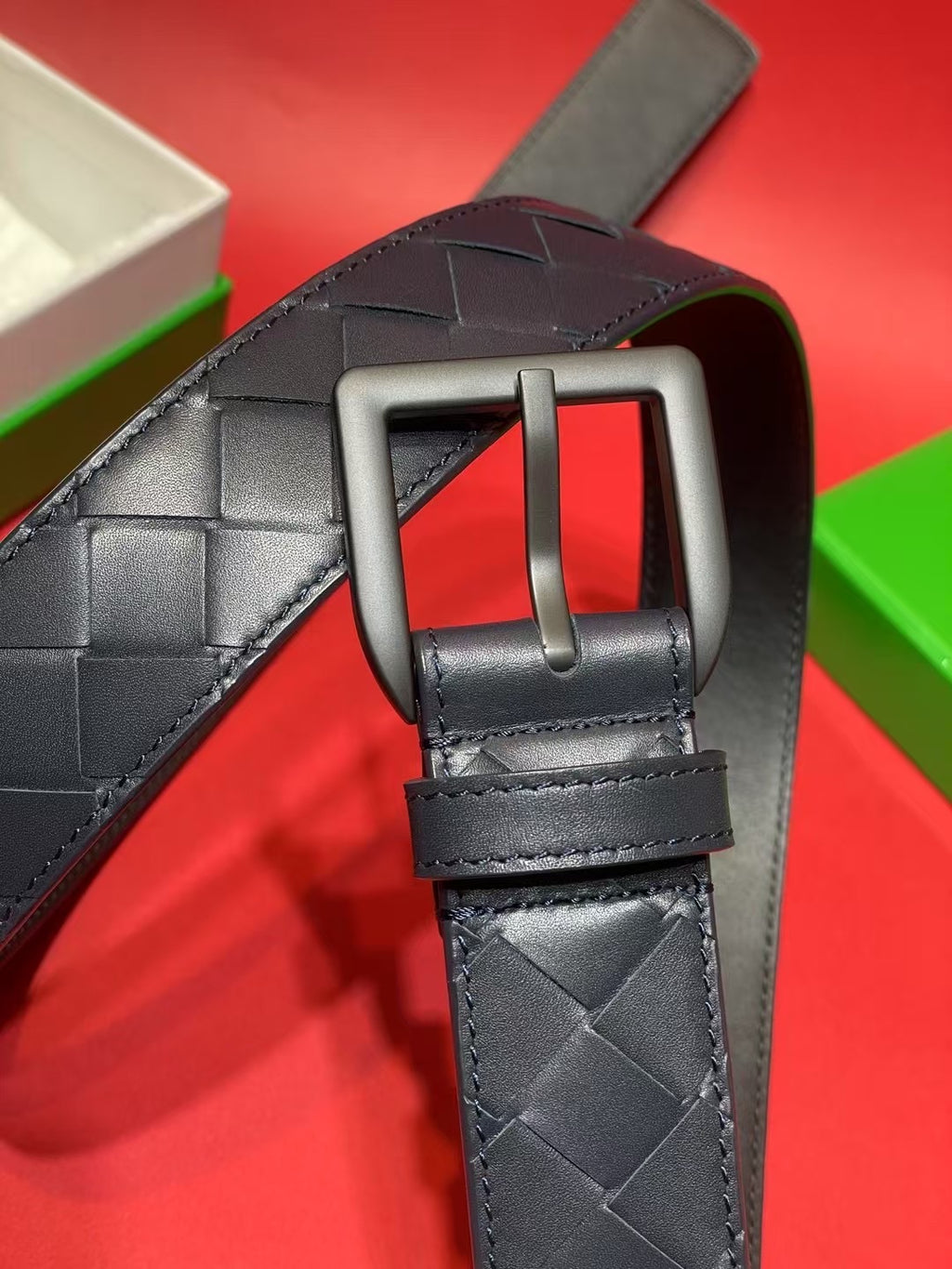 Bottega Veneta 826771V5N211019 Royal Blue & Blue Designer Belt Edition 3 - detail image 2