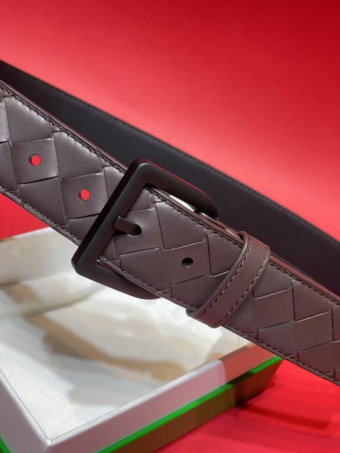 Bottega Veneta 826771V5N211019 Brown & Gray Designer Belt - detail image 3