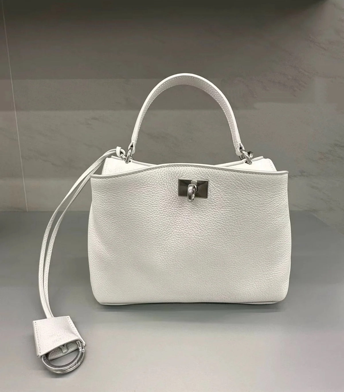 Balenciaga 92866MINI White Mini Bag