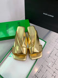 Bottega Veneta Black & Gold Designer Shoes EU 35-42 Edition 4