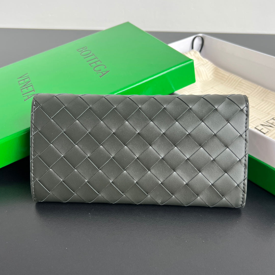 Bottega Veneta Charcoal Gray Designer Wallet - detail image 2