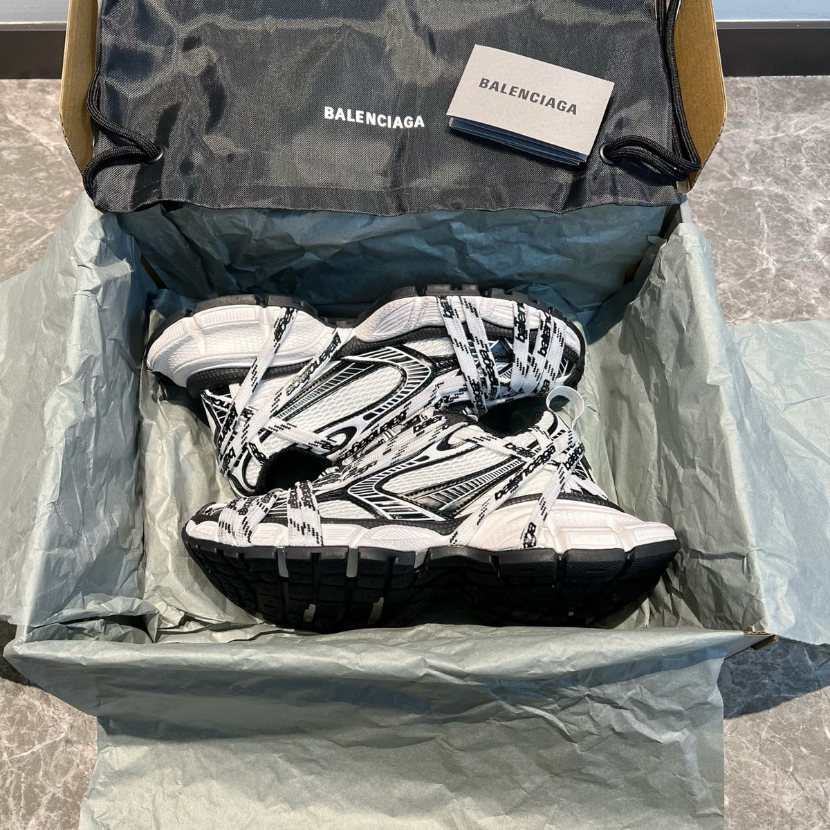 Balenciaga Black & White Designer Shoes EU 35-46