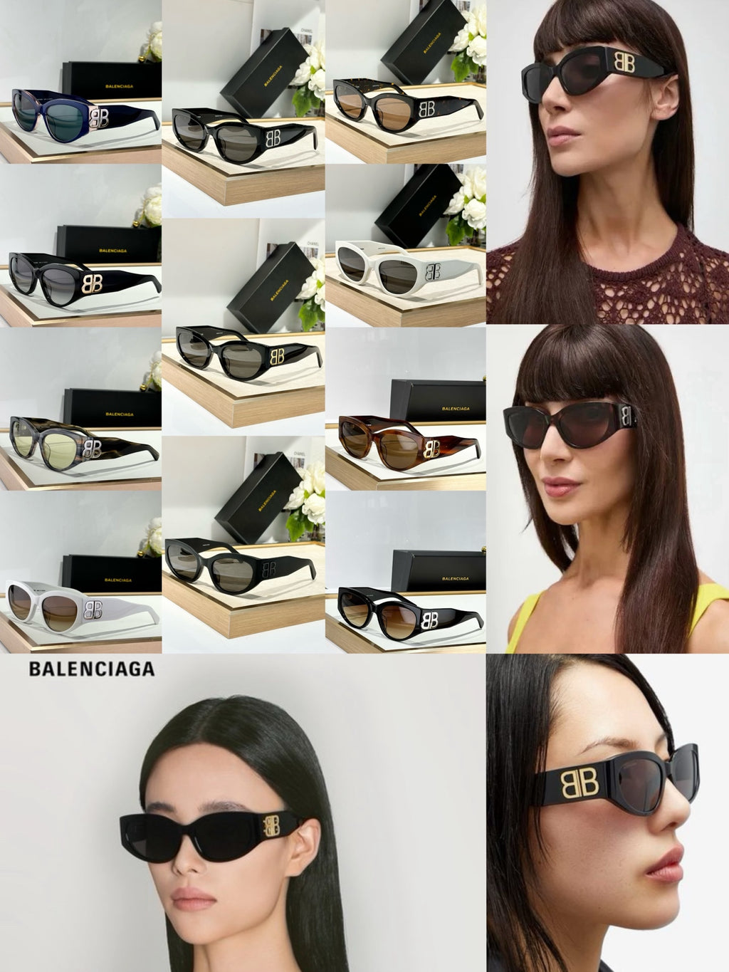 Balenciaga BB0324SK Black & Rose Gold Designer Sunglasses 55-19-135 mm - detail image 9