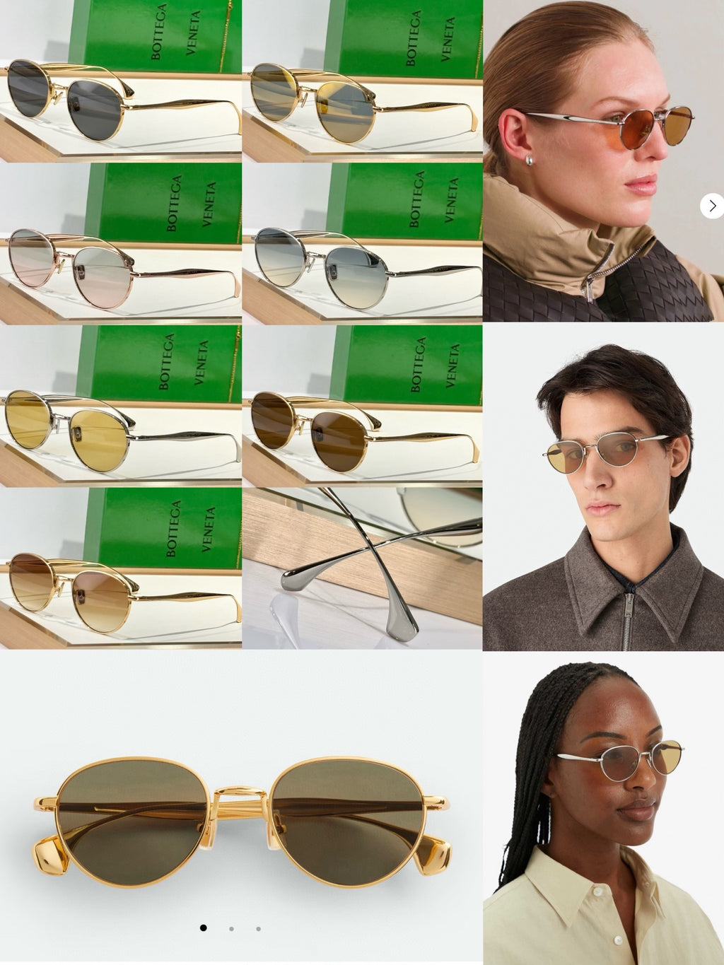 Bottega Veneta BV1396S Green Designer Sunglasses 55-22-140 mm - detail image 9