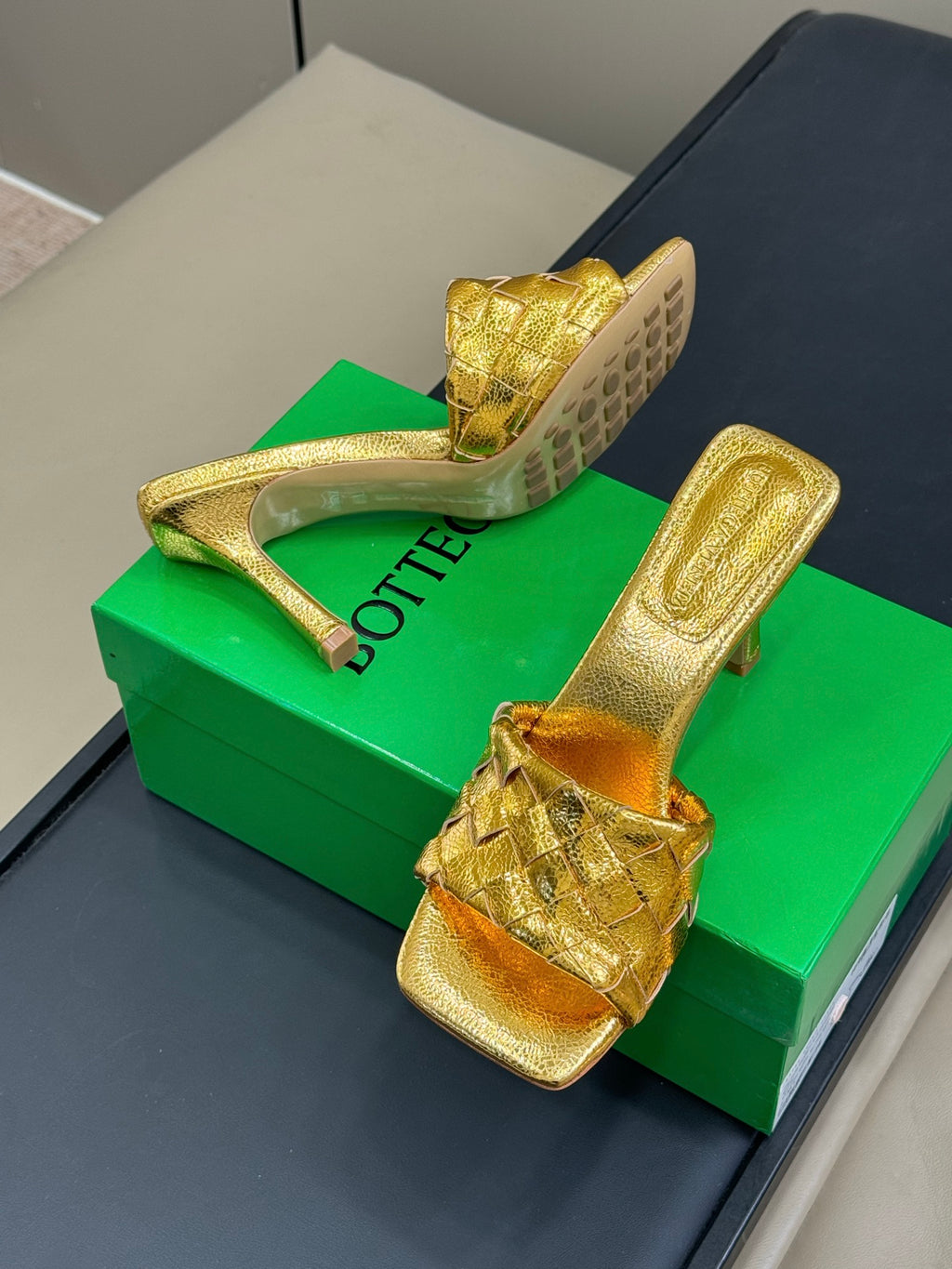 Bottega Veneta Yellow & Green Designer Shoes EU 35-41 - detail image 5