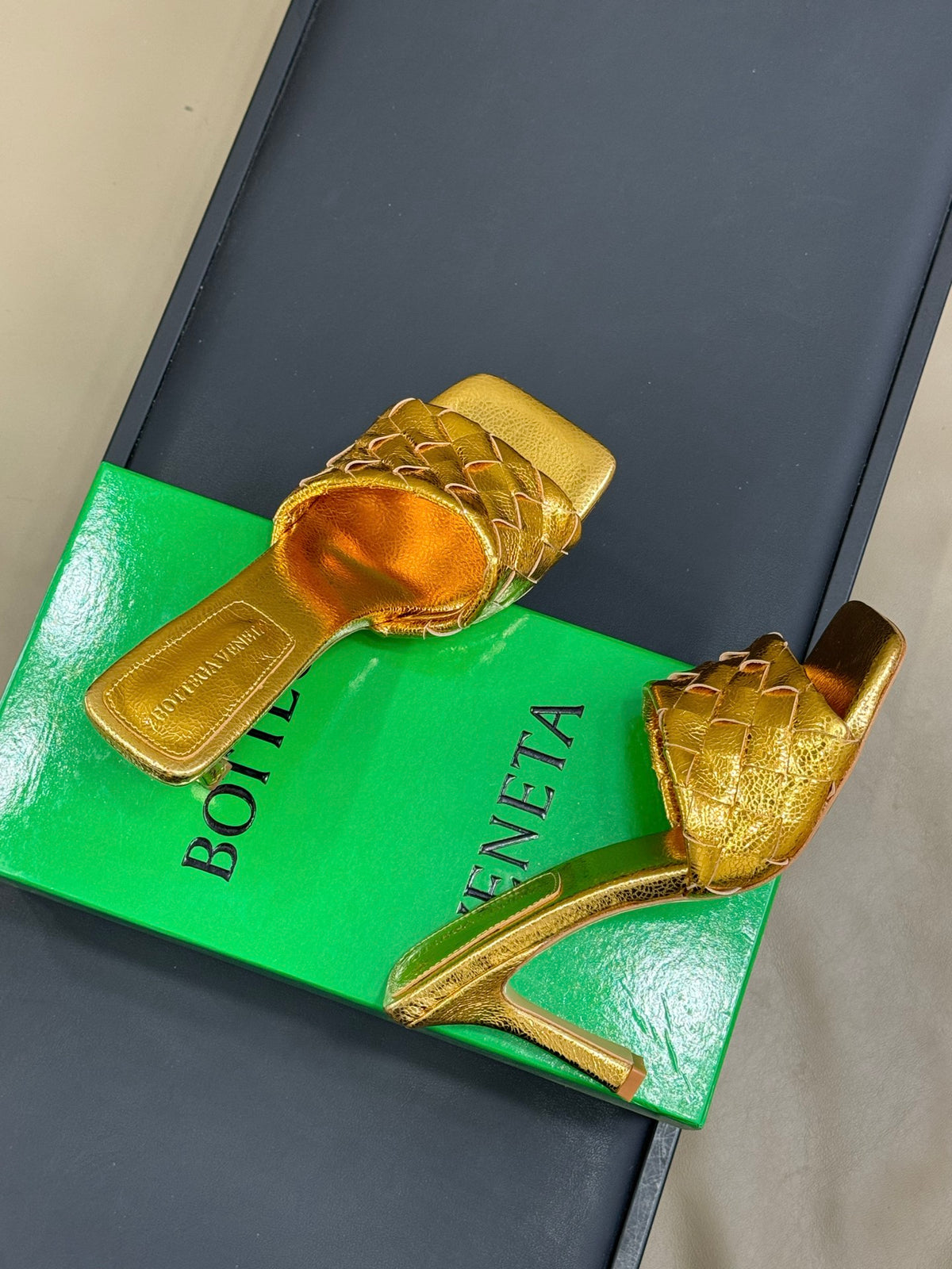 Bottega Veneta Yellow & Green Designer Shoes EU 35-41 - detail image 4