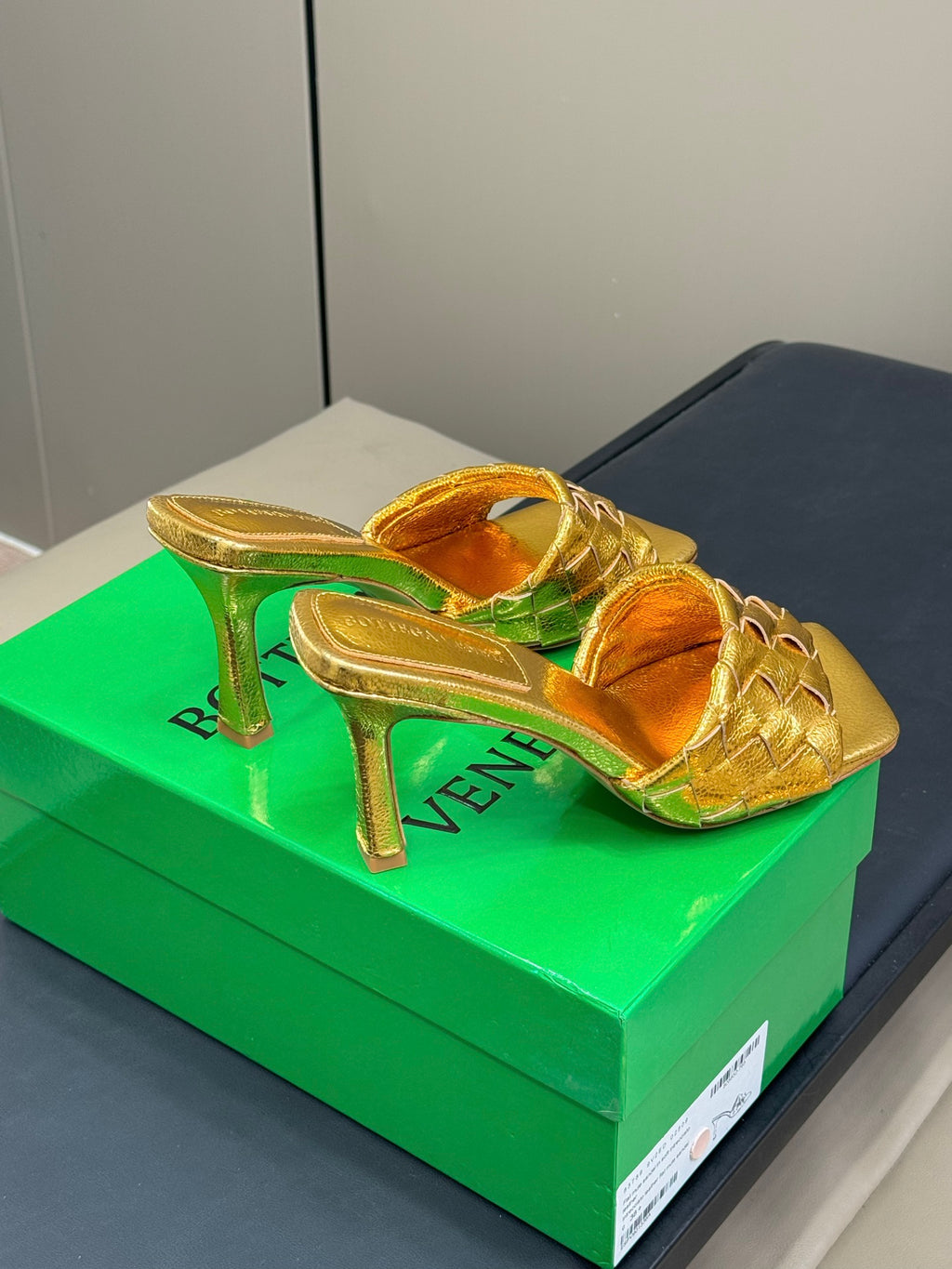 Bottega Veneta Yellow & Green Designer Shoes EU 35-41 - detail image 3