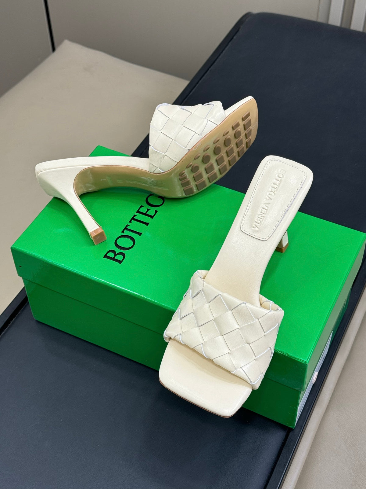 Bottega Veneta Black & Green Designer Shoes EU 35-41 Edition 19 - detail image 5