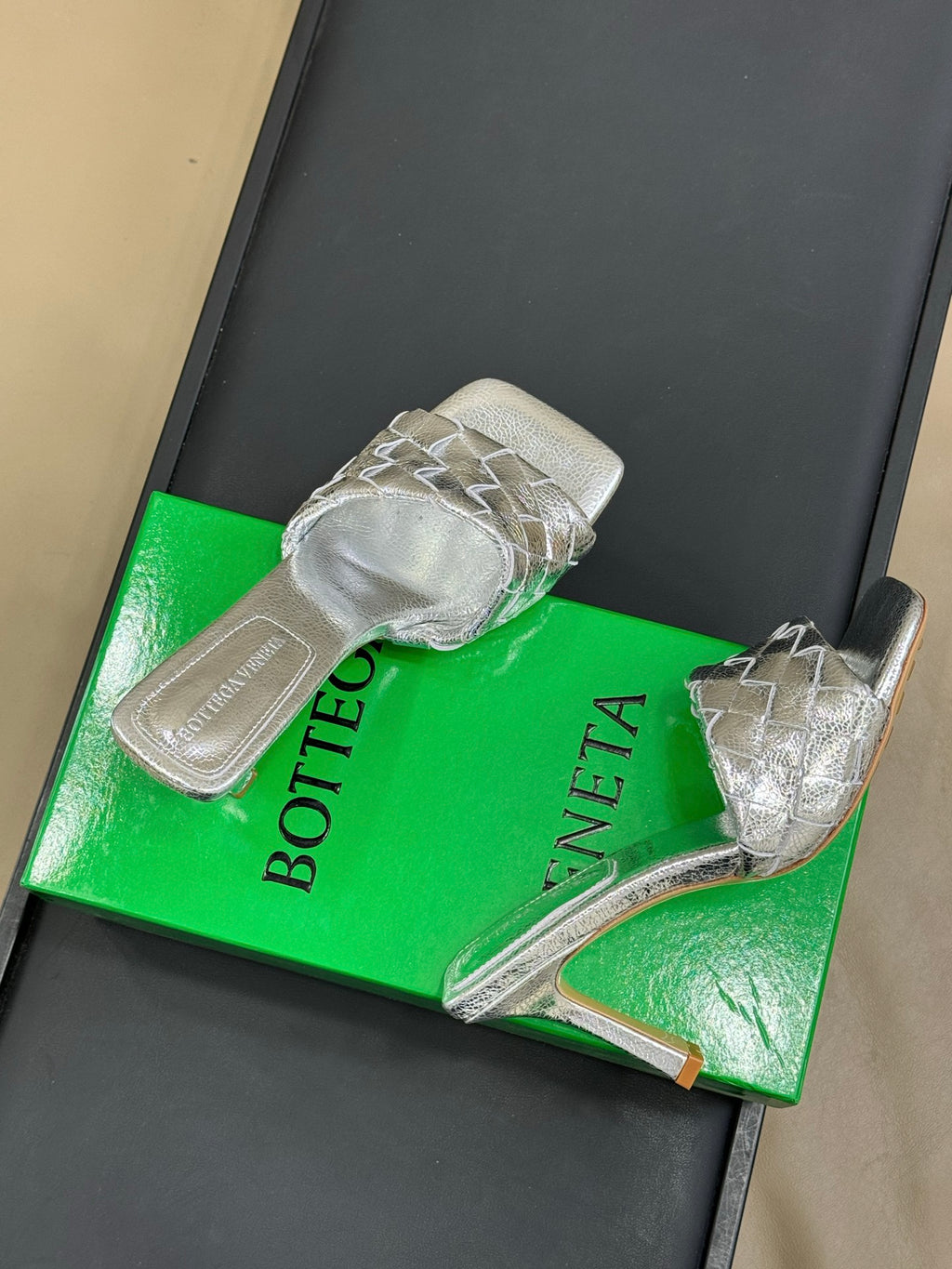 Bottega Veneta Black & Green Designer Shoes EU 35-41 Edition 18 - detail image 4
