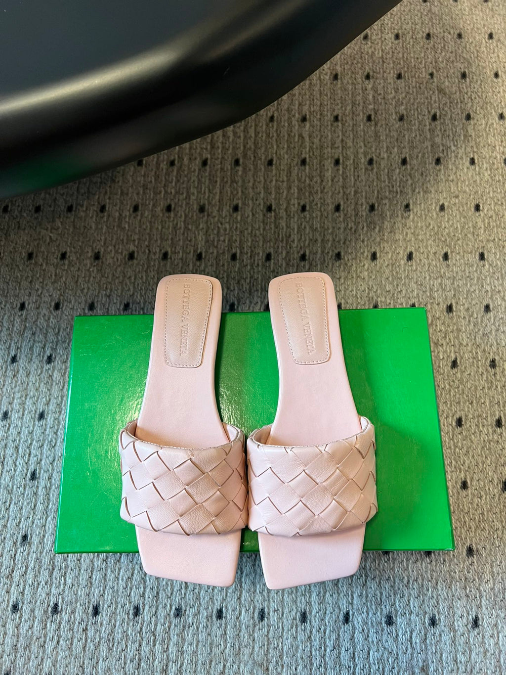 Bottega Veneta Black & Green Slides EU 35-41 Edition 4