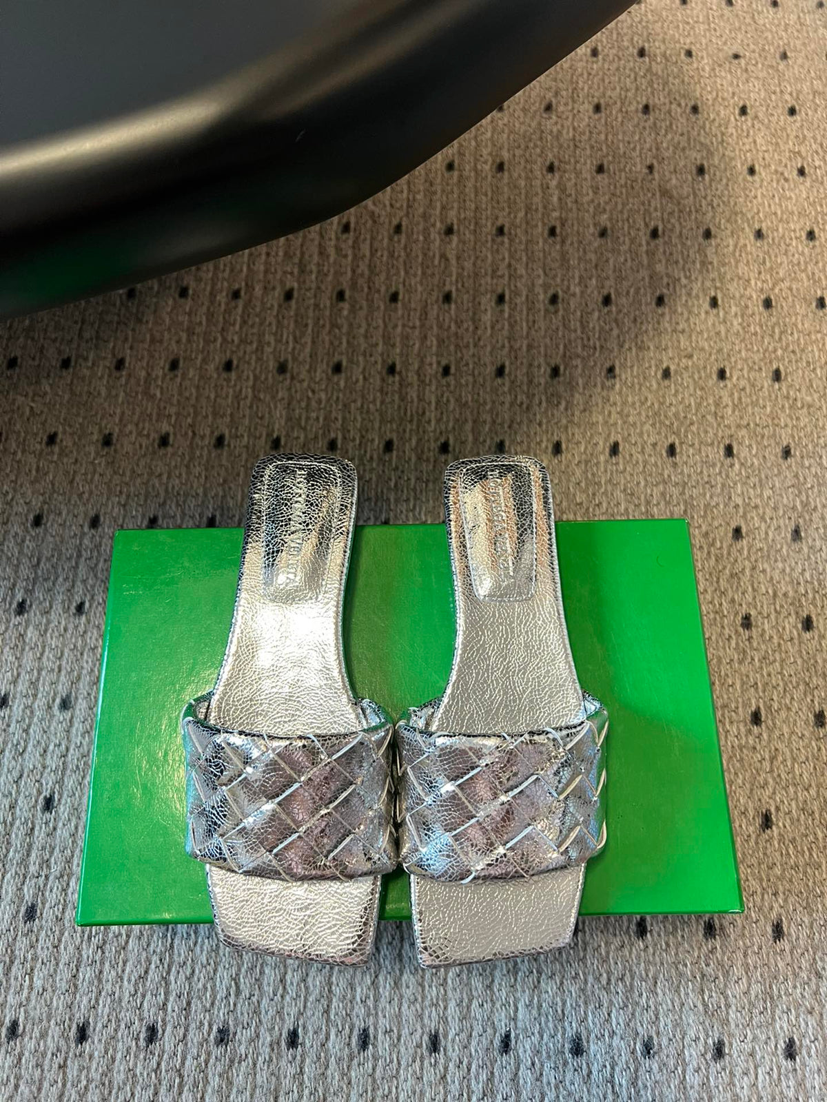 Bottega Veneta Brown & Green Slides EU 35-41