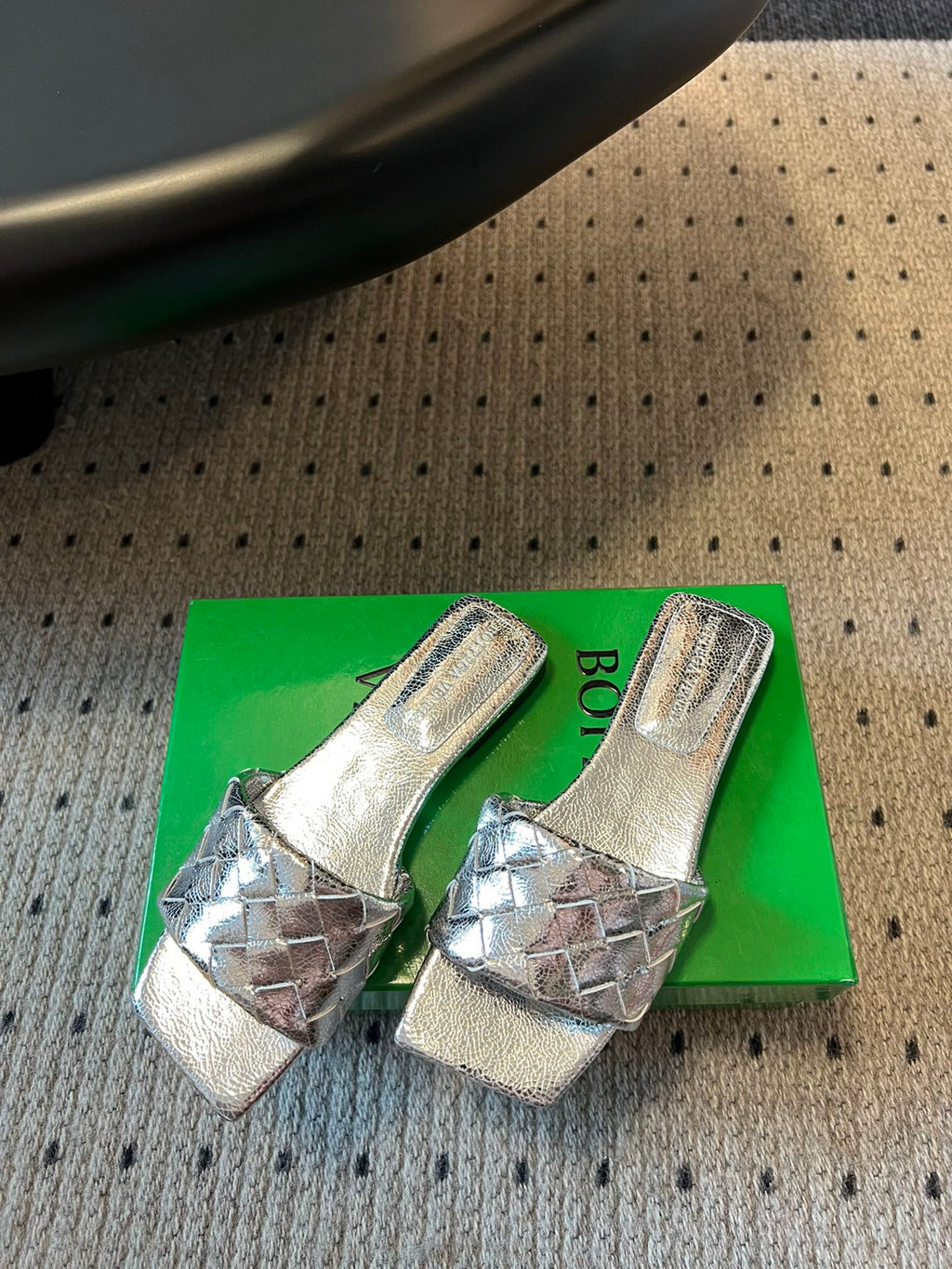 Bottega Veneta Brown & Green Slides EU 35-41 - detail image 5