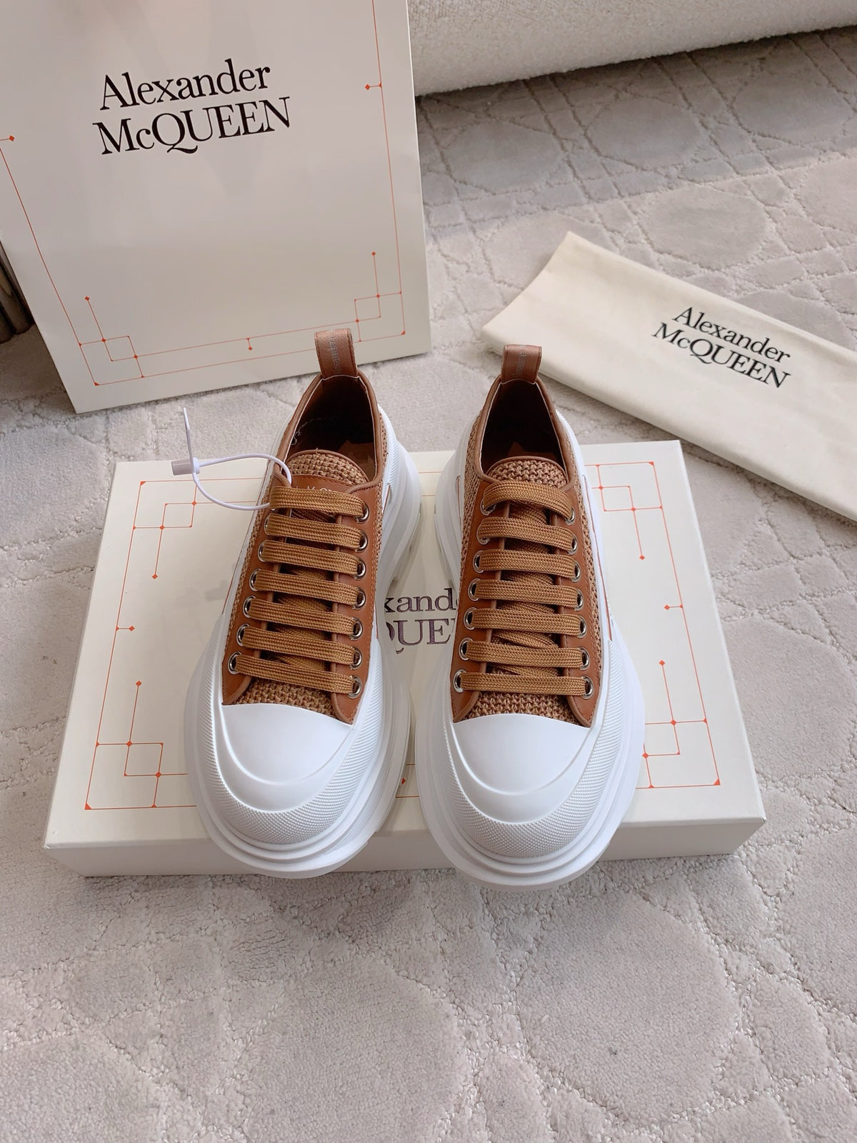 Alexander McQueen Brown Designer Shoes EU 35-44 Edition 34