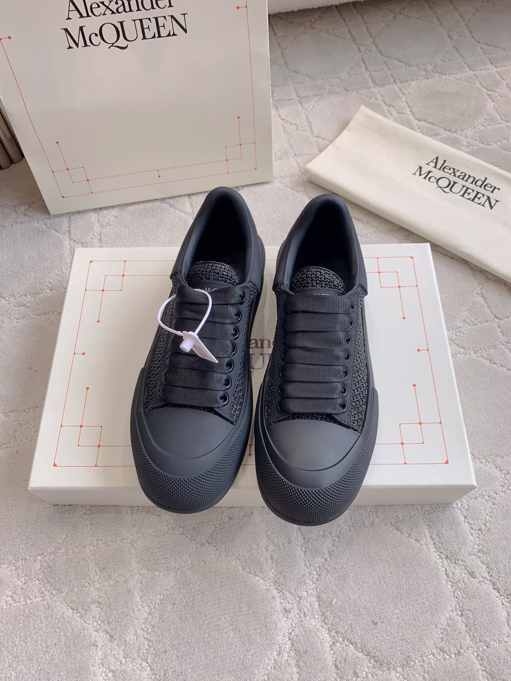 Alexander McQueen Black Designer Shoes EU 35-44 Edition 22
