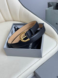 Balenciaga 8279472AB Black & Gold Designer Belt