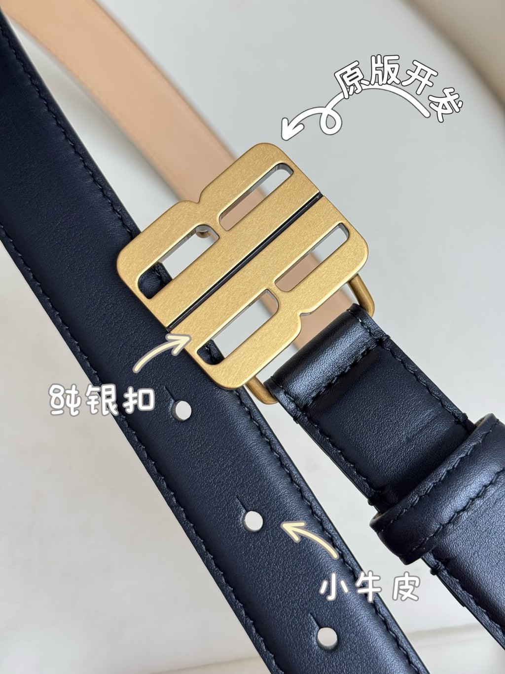 Balenciaga BALENCIAGA2025 Black & Gold Designer Belt Edition 3 - detail image 5