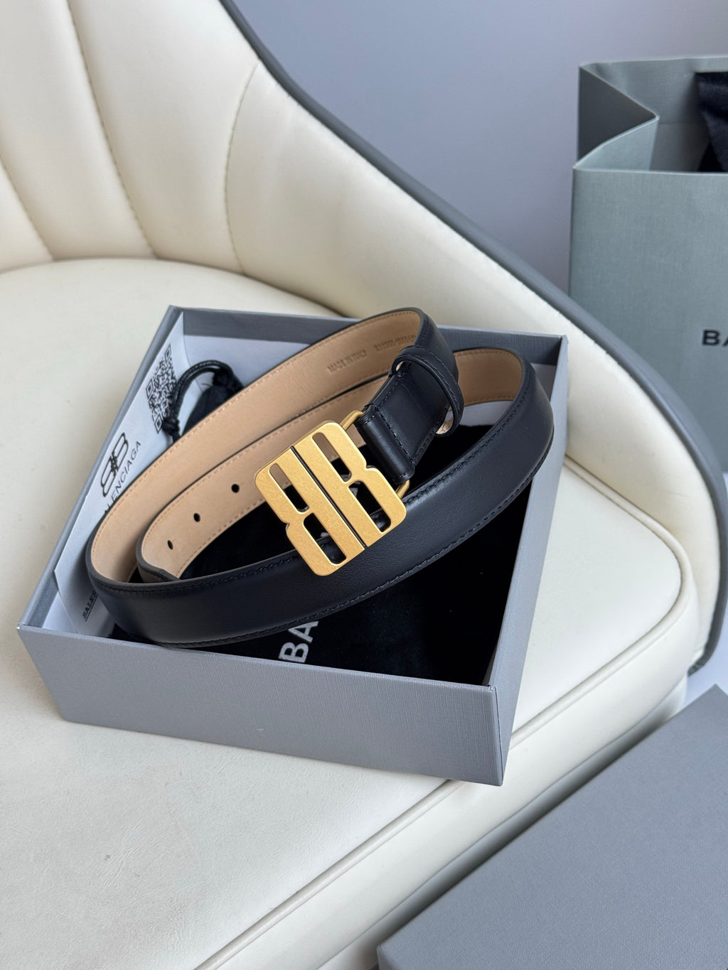 Balenciaga BALENCIAGA2025 Black & Gold Designer Belt Edition 3
