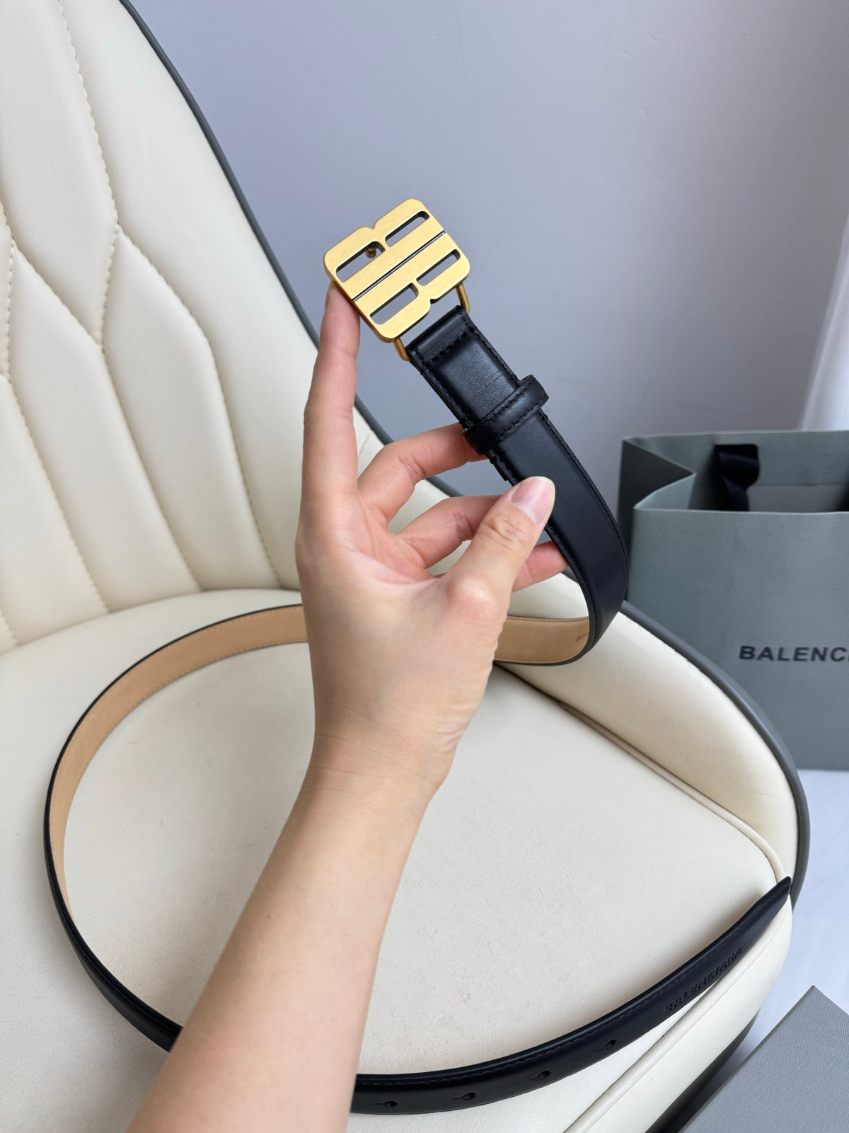 Balenciaga BALENCIAGA2025 Black & Gold Designer Belt Edition 3 - detail image 4